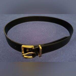 Aritzia Emblem Solid Brass Leather Wide Belt